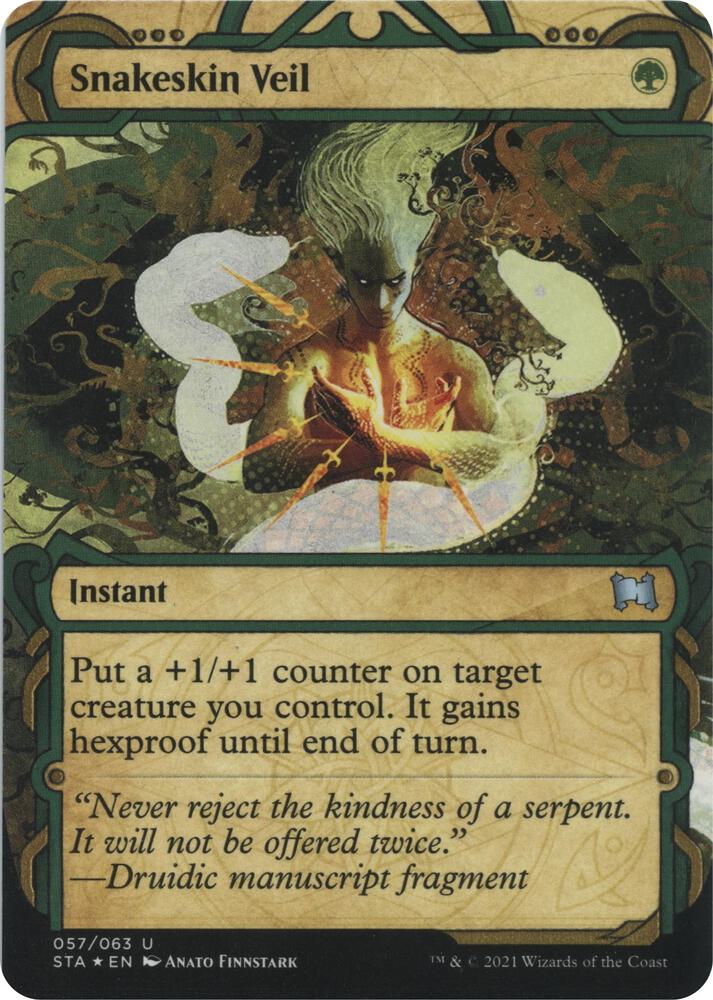 Snakeskin Veil (Foil Etched) 57 card from Strixhaven: Mystical Archive