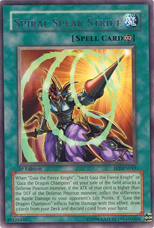 Spiral Spear Strike FET-EN043 card from Flaming Eternity