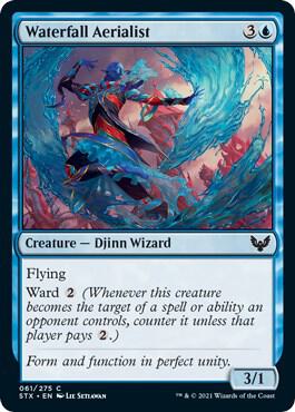 Waterfall Aerialist 61 card from Strixhaven: School of Mages