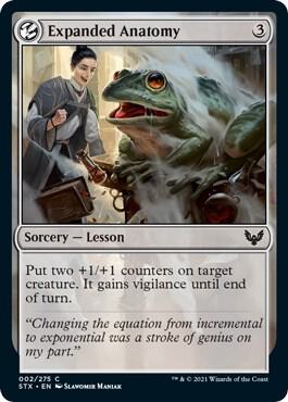 Expanded Anatomy 2 card from Strixhaven: School of Mages