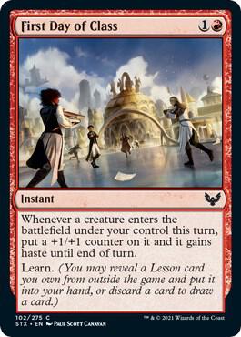 First Day of Class 102 card from Strixhaven: School of Mages