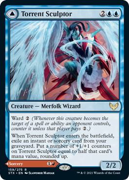 Torrent Sculptor 159 card from Strixhaven: School of Mages