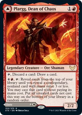 Plargg, Dean of Chaos 155 card from Strixhaven: School of Mages