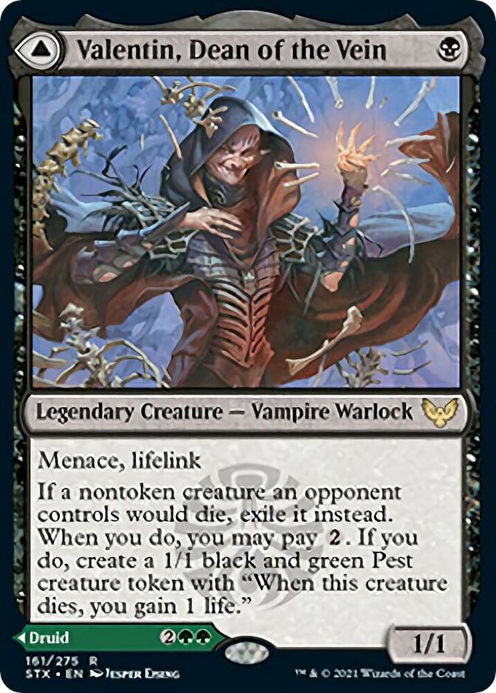 Valentin, Dean of the Vein 161 card from Strixhaven: School of Mages