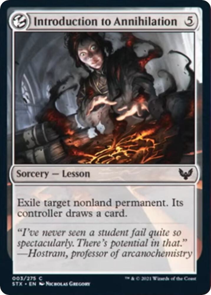 Introduction to Annihilation 3 card from Strixhaven: School of Mages