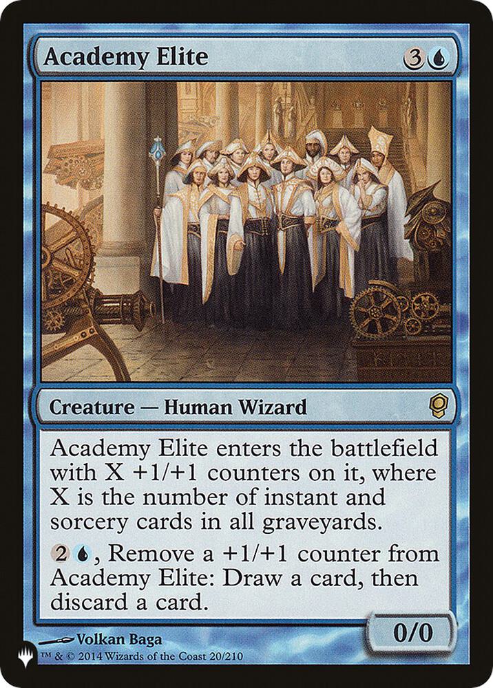 Academy Elite 20/210 card from The List Reprints