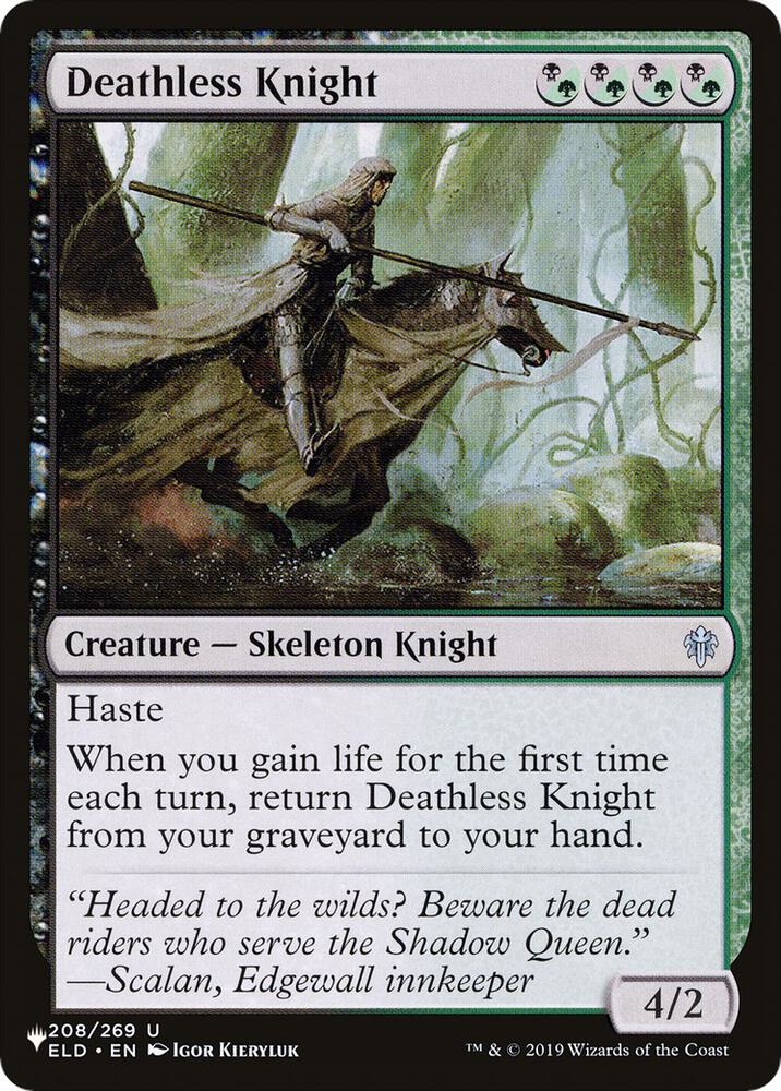 Deathless Knight 208/269 card from The List Reprints