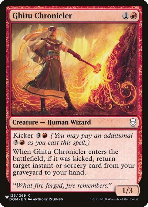 Ghitu Chronicler 125/269 card from The List Reprints
