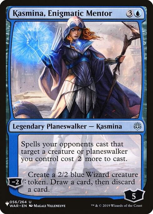 Kasmina, Enigmatic Mentor 056/264 card from The List Reprints