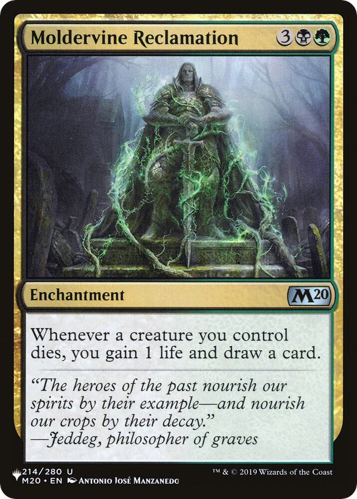 Moldervine Reclamation 214/280 card from The List Reprints