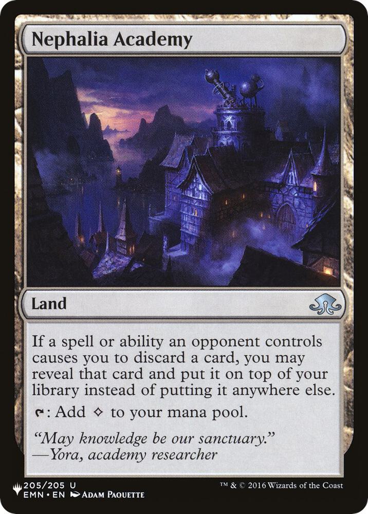 Nephalia Academy 205/205 card from The List Reprints