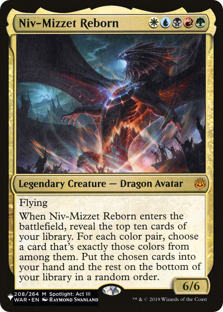 Niv-Mizzet Reborn 208/264 card from The List Reprints