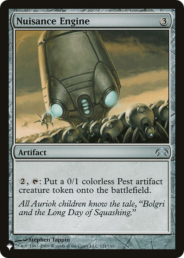 Nuisance Engine 121/169 card from The List Reprints