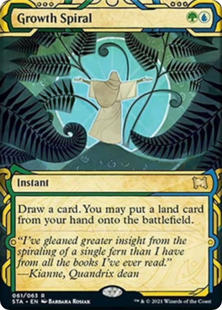 Growth Spiral 61 card from Strixhaven: Mystical Archive