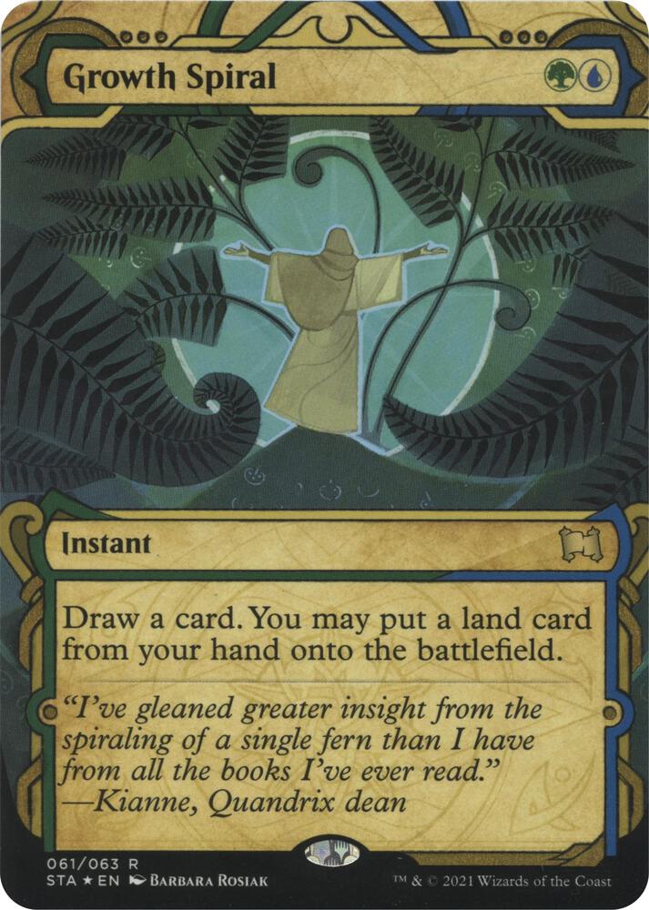 Growth Spiral (Foil Etched) 61 card from Strixhaven: Mystical Archive