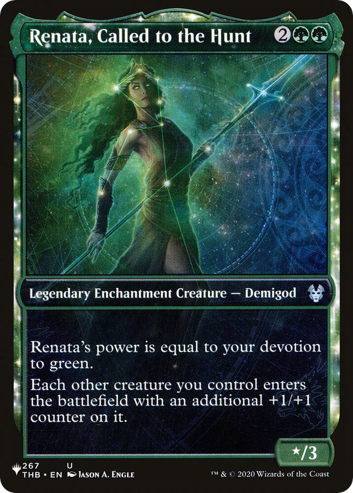 Renata, Called to the Hunt (Showcase) 267/254 card from The List Reprints