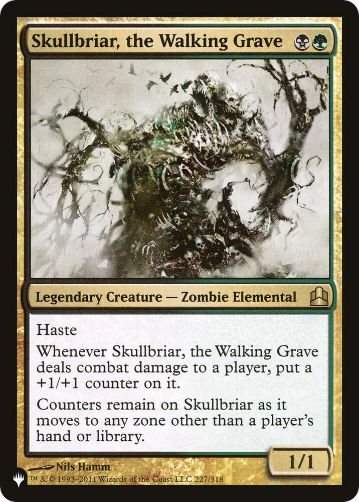 Skullbriar, the Walking Grave 227/318 card from The List Reprints