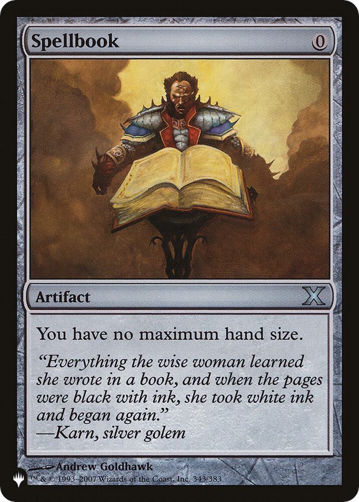 Spellbook 343/383 card from The List Reprints