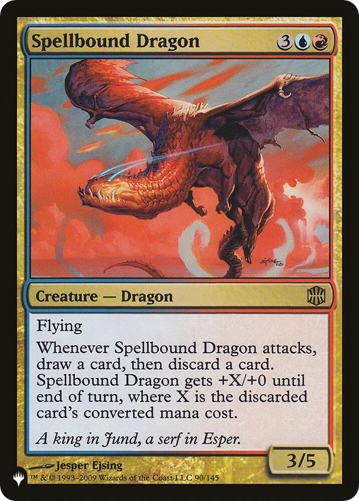 Spellbound Dragon 90/145 card from The List Reprints