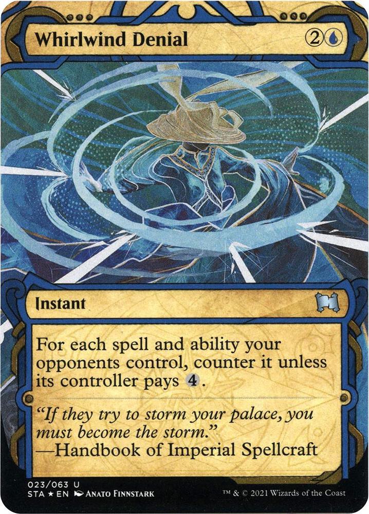 Whirlwind Denial (Foil Etched) 23 card from Strixhaven: Mystical Archive