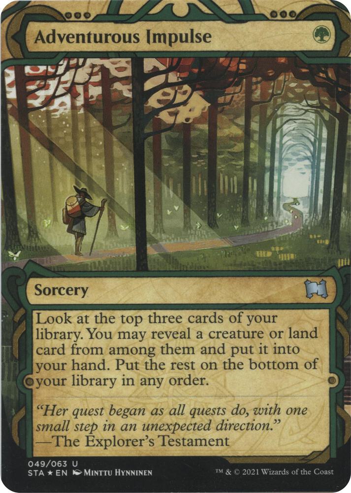 Adventurous Impulse (Foil Etched) 49 card from Strixhaven: Mystical Archive