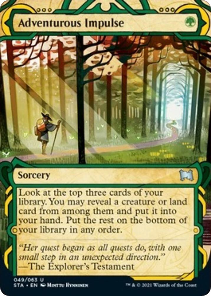 Adventurous Impulse 49 card from Strixhaven: Mystical Archive