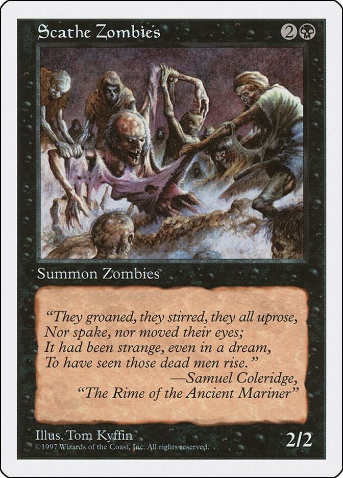 Scathe Zombies card from Fifth Edition
