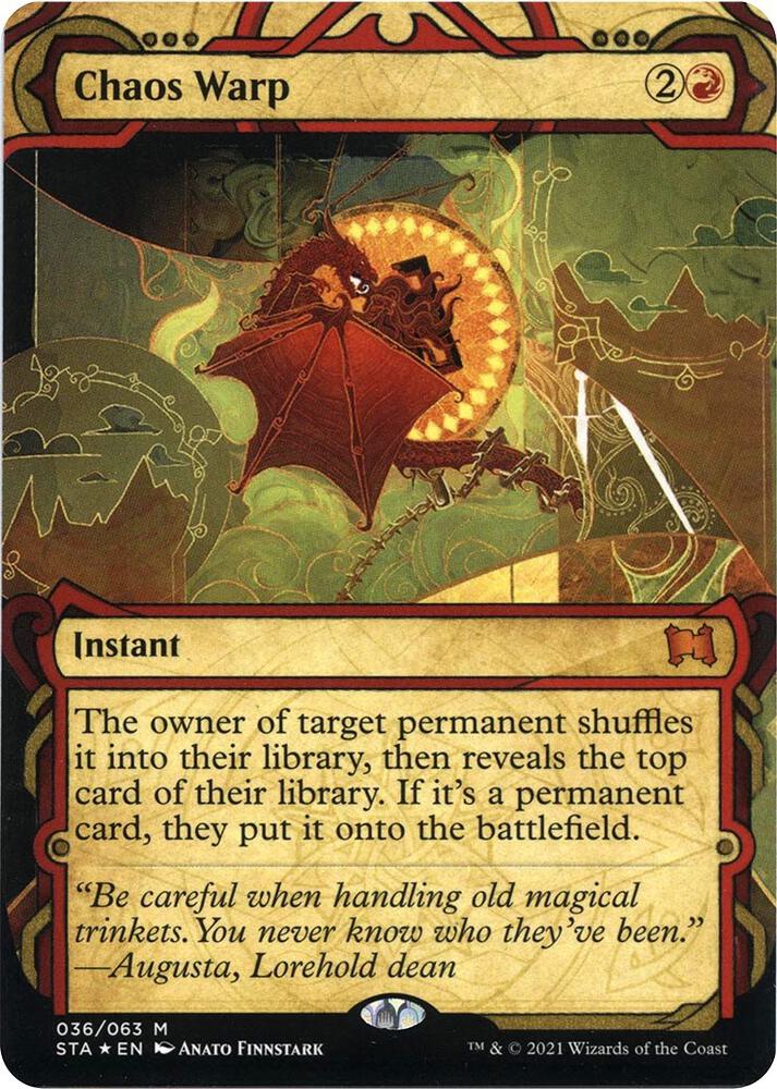 Chaos Warp (Foil Etched) 36 card from Strixhaven: Mystical Archive
