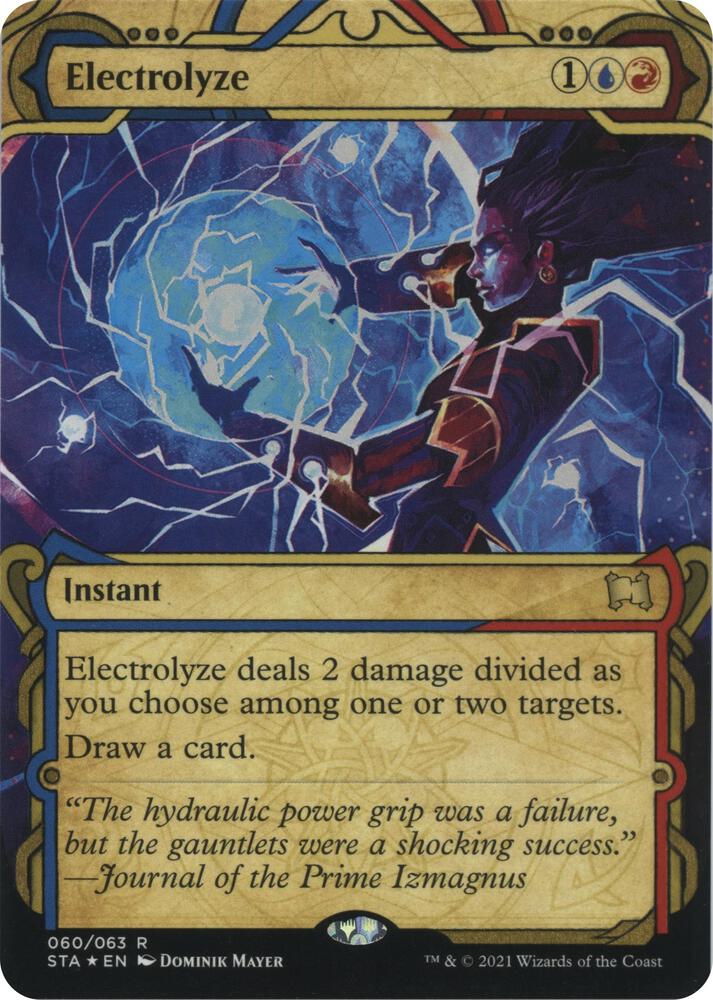 Electrolyze (Foil Etched) 60 card from Strixhaven: Mystical Archive