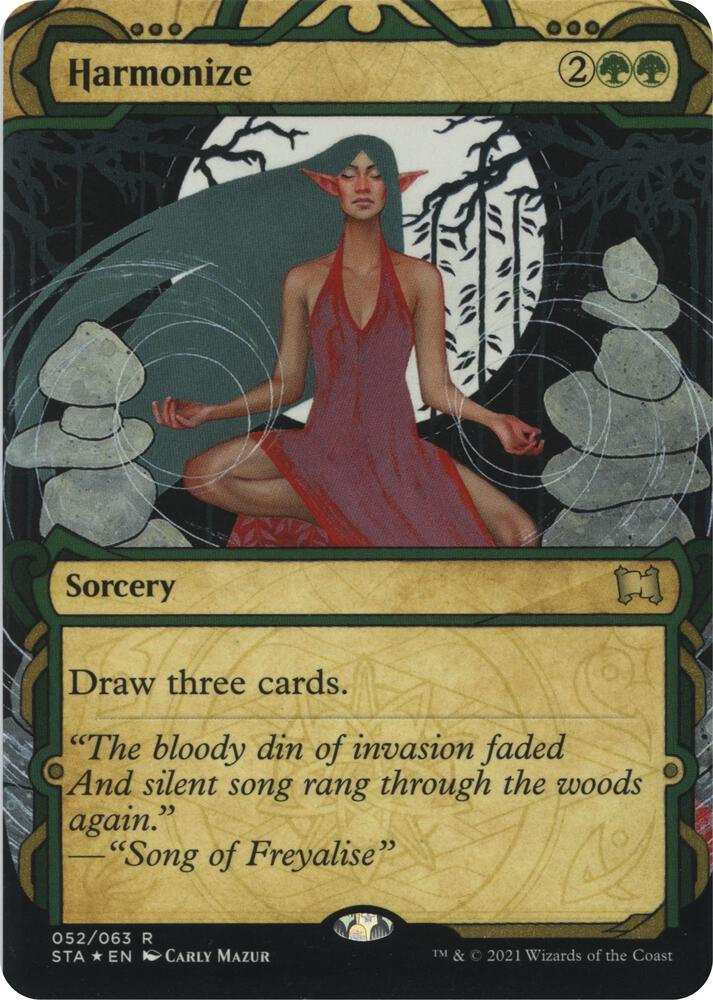 Harmonize (Foil Etched) 52 card from Strixhaven: Mystical Archive