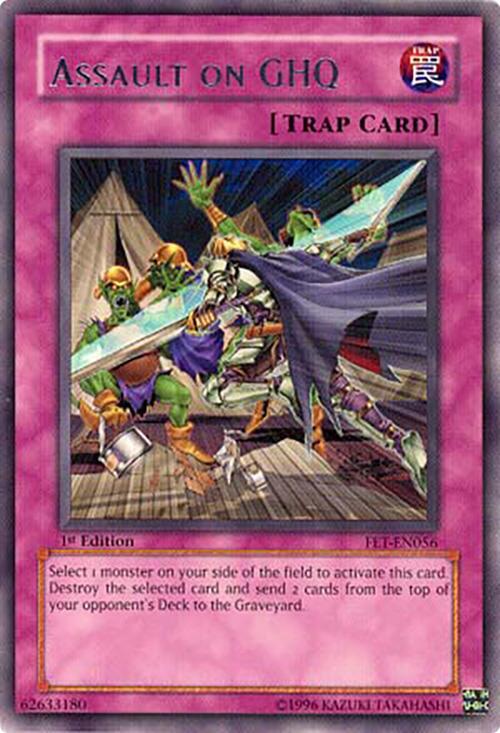 Assault on GHQ FET-EN056 card from Flaming Eternity