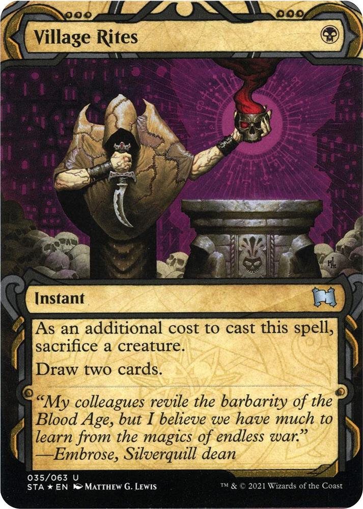 Village Rites (Foil Etched) 35 card from Strixhaven: Mystical Archive