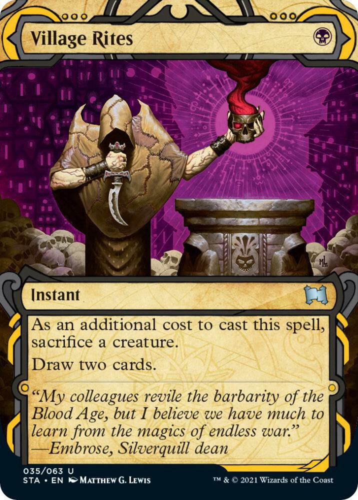Village Rites 35 card from Strixhaven: Mystical Archive