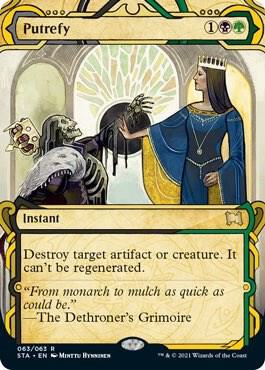 Putrefy 63 card from Strixhaven: Mystical Archive