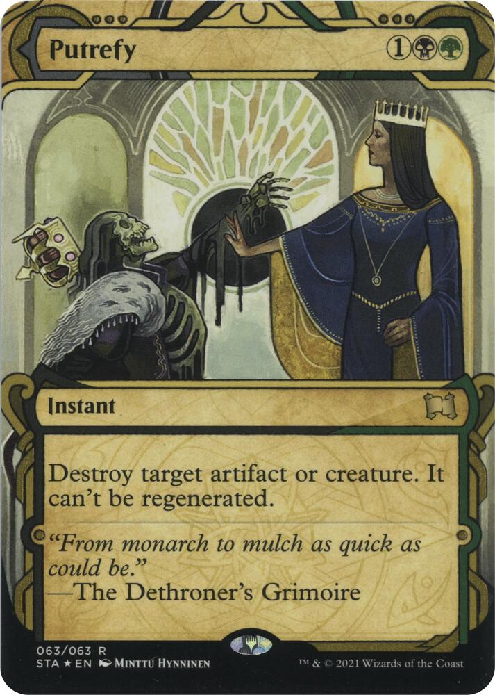 Putrefy (Foil Etched) 63 card from Strixhaven: Mystical Archive