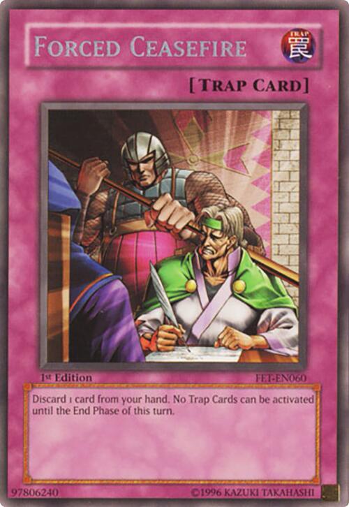 Forced Ceasefire FET-EN060 card from Flaming Eternity