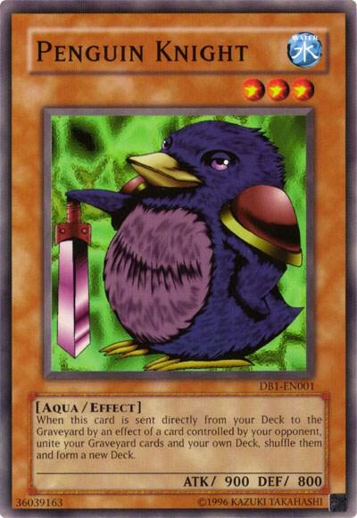 Penguin Knight DB1-EN001 card from Dark Beginning 1