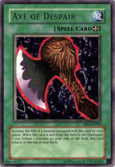 Axe of Despair DB1-EN002 card from Dark Beginning 1