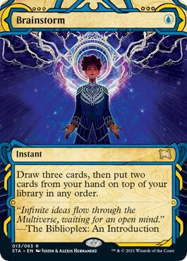Brainstorm 13 card from Strixhaven: Mystical Archive