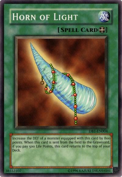 Horn of Light DB1-EN004 card from Dark Beginning 1