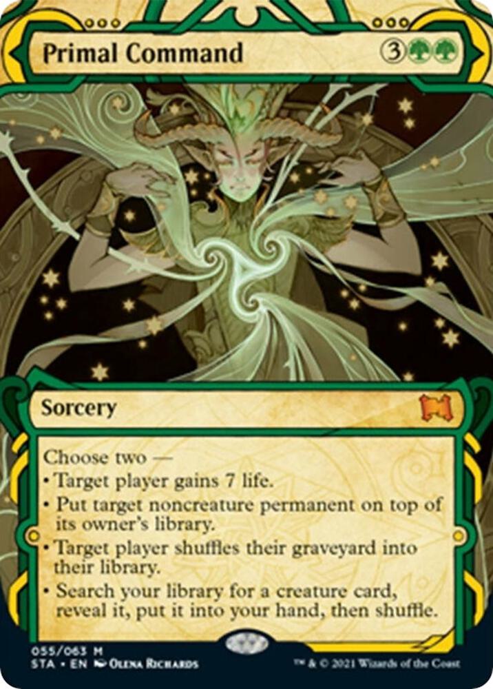 Primal Command 55 card from Strixhaven: Mystical Archive
