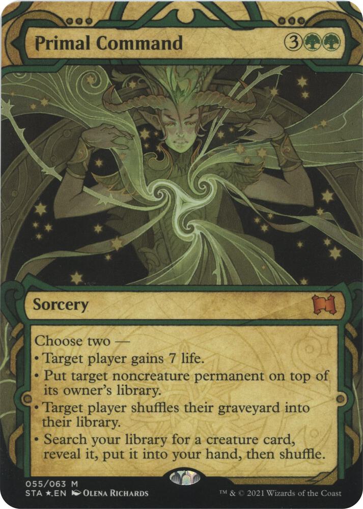 Primal Command (Foil Etched) 55 card from Strixhaven: Mystical Archive