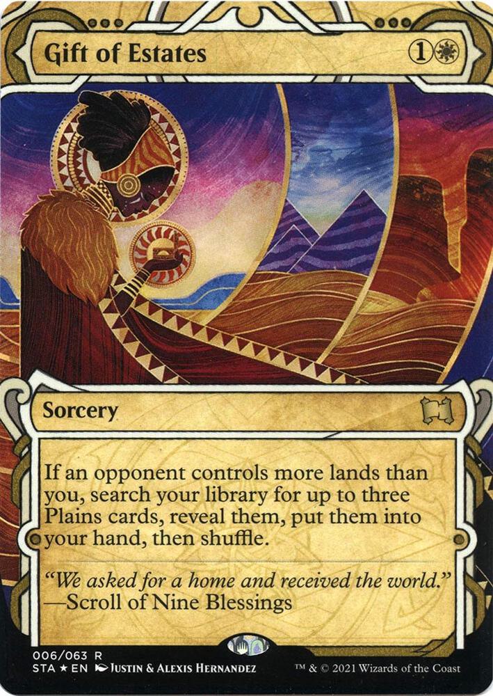 Gift of Estates (Foil Etched) 6 card from Strixhaven: Mystical Archive