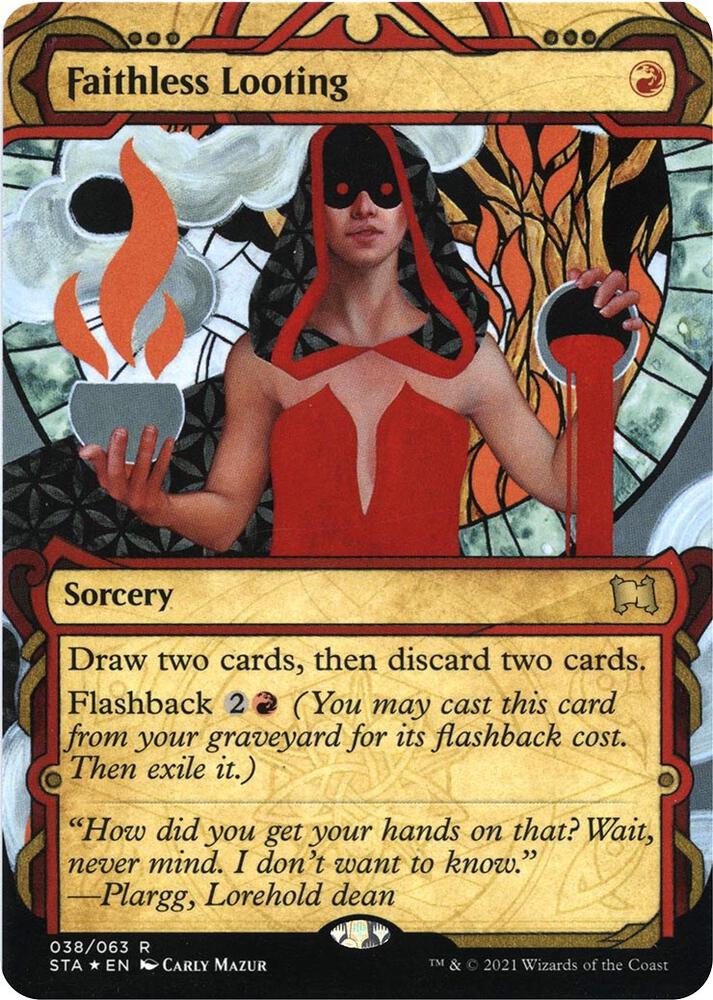 Faithless Looting (Foil Etched) 38 card from Strixhaven: Mystical Archive