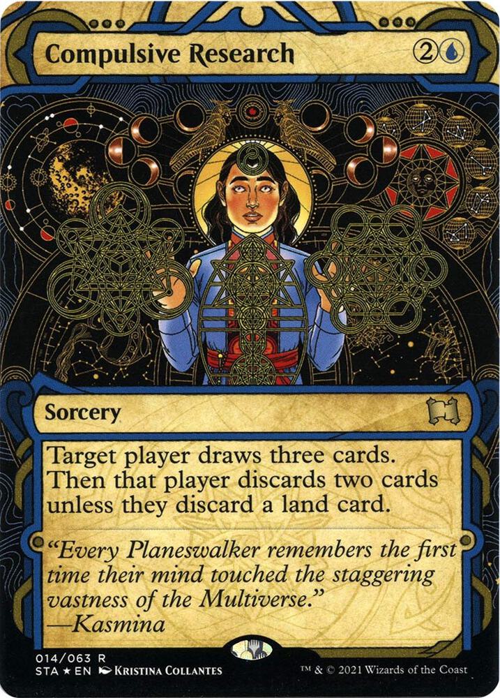 Compulsive Research (Foil Etched) 14 card from Strixhaven: Mystical Archive