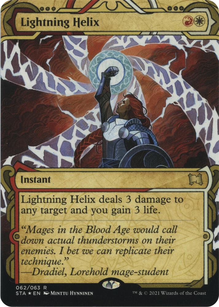 Lightning Helix (Foil Etched) 62 card from Strixhaven: Mystical Archive