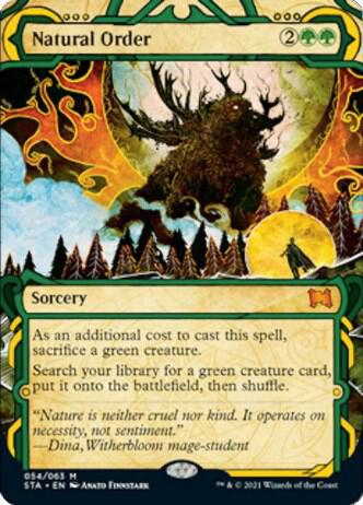 Natural Order 54 card from Strixhaven: Mystical Archive