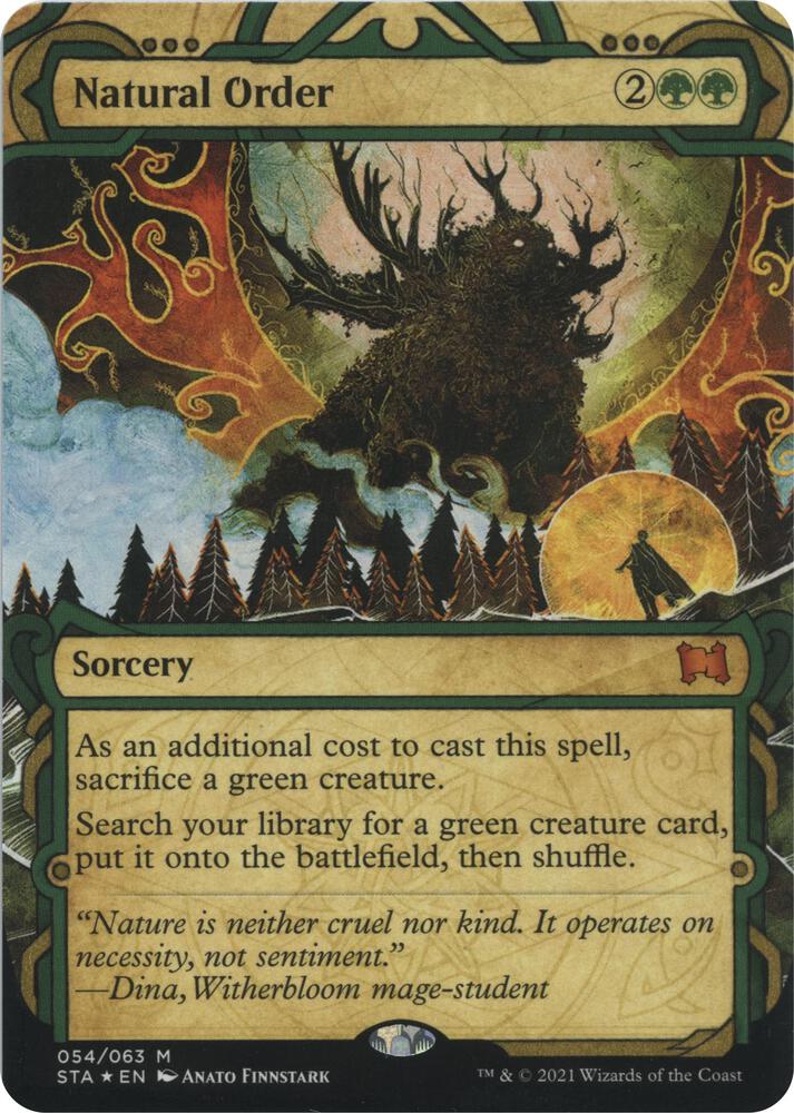 Natural Order (Foil Etched) 54 card from Strixhaven: Mystical Archive