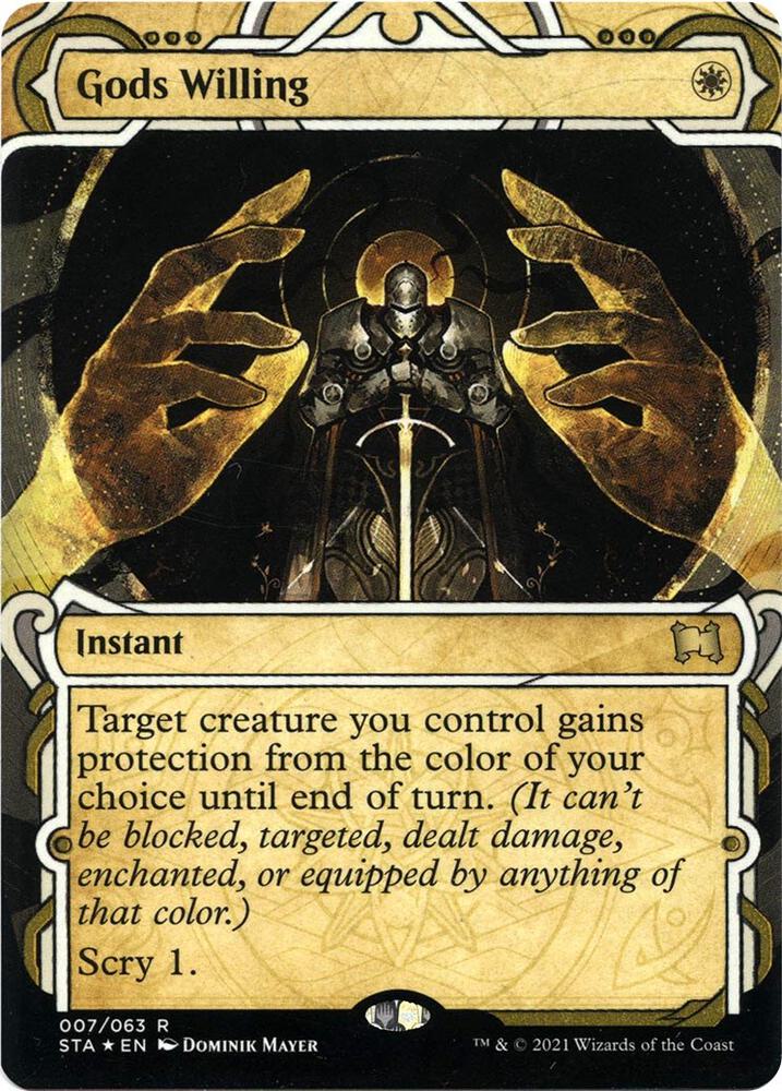 Gods Willing (Foil Etched) 7 card from Strixhaven: Mystical Archive