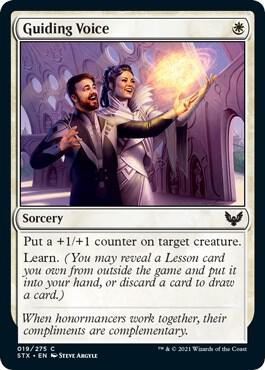 Guiding Voice 19 card from Strixhaven: School of Mages